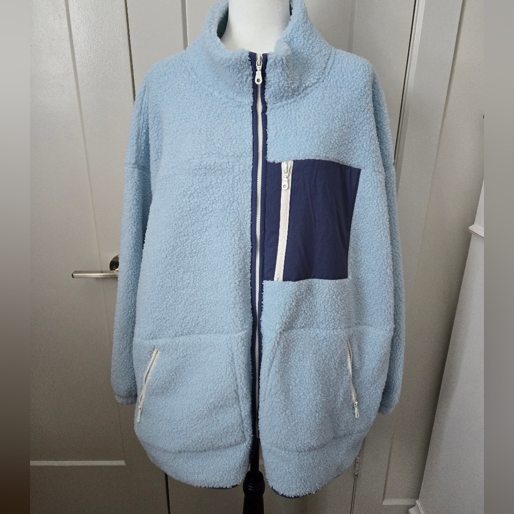 Universal Thread Light Blue Teddy Jacket